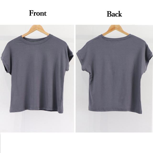 フレンチスリーブ 半袖 Tシャツ 送料無料 即日発送-2