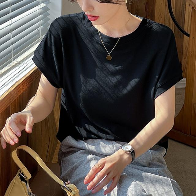 フレンチスリーブ 半袖 Tシャツ 送料無料 即日発送-6