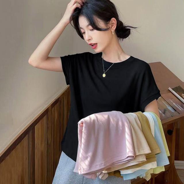 フレンチスリーブ 半袖 Tシャツ 送料無料 即日発送-7