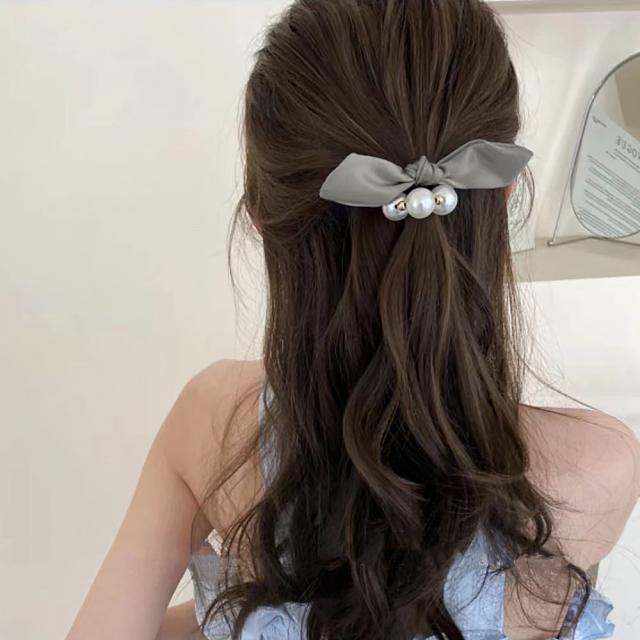 ヘアゴム パール リボン 髪ゴム 送料無料 即日発送-9