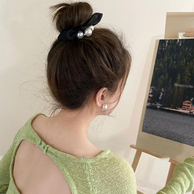 ヘアゴム パール リボン 髪ゴム 送料無料 即日発送-8