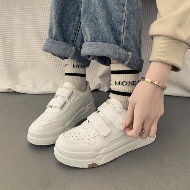 スニーカー 厚底スニーカー ベルクロ レディース美脚 送料無料 即日発送-4