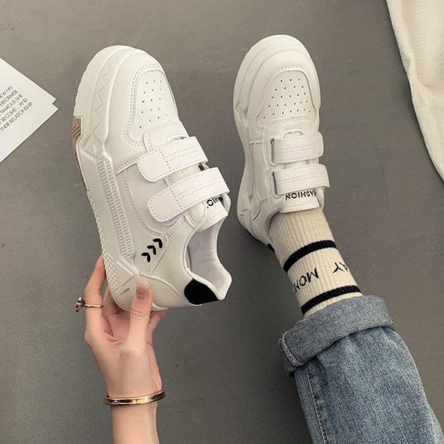 スニーカー 厚底スニーカー ベルクロ レディース美脚 送料無料 即日発送-6