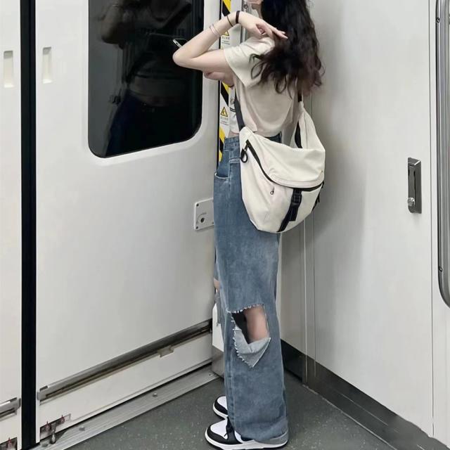 デニムパンツ ダメージ ジーンズ 春夏秋 送料無料 即日発送-8