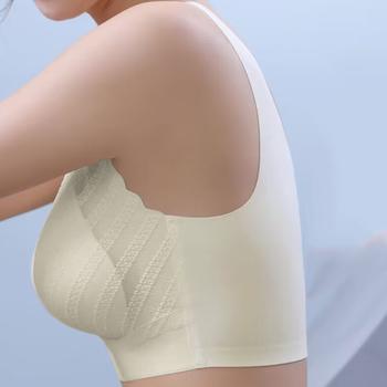 シームレスブラジャー脇高ハーフトップブラ 送料無料 即日発送-4