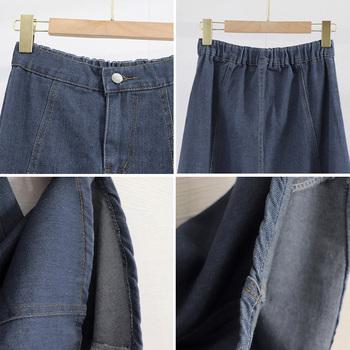 デニムスカート ロングスカート Aライン 送料無料 即日発送-9