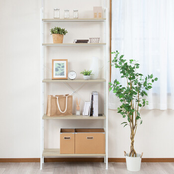 つっぱりラック アクシス　壁面収納　ウォールラック　収納棚　木製　木目　おしゃれ 送料無料-3