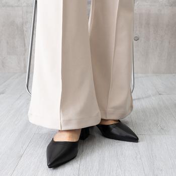 パンプス 痛くない リボンパンプスヒール 送料無料 即日発送-3