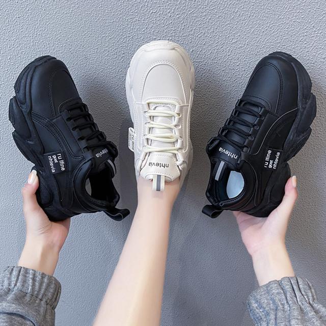 スニーカー 厚底スニーカー ダッドスニーカー 美脚 送料無料 即日発送-2