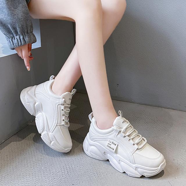 スニーカー 厚底スニーカー ダッドスニーカー 美脚 送料無料 即日発送-3