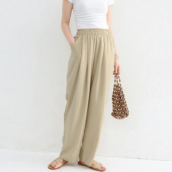 パンツ ワイドパンツ レディースさらとろ 送料無料 即日発送-4