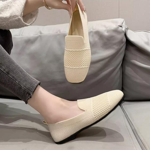 ローファーメッシュパンプス シューズ 送料無料 即日発送-5