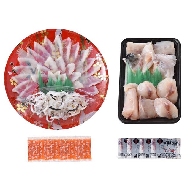 関とら本店 とらふく刺身 ふくちりセット 送料無料-1