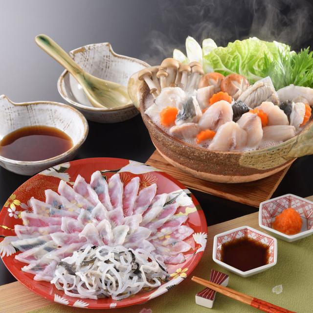 関とら本店 とらふく刺身 ふくちりセット 送料無料-2