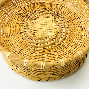 和食器 晒竹 高台編み蕎麦ざる 6寸 送料無料-2