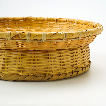 和食器 晒竹 高台編み蕎麦ざる 6寸 送料無料-3