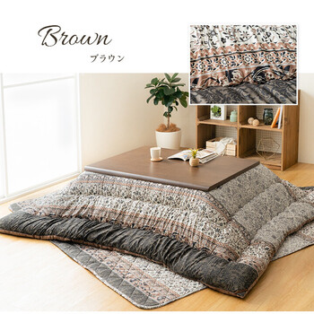 こたつ布団 約205×285cm 単品 ふっくら 日本製 エレガンス調 レイエル 掛布団 送料無料-5