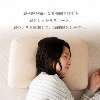 肩やすらぎ枕 約35×54cm やすらぐ 首 カバー付き 整骨院長監修 低反発枕 肩こり ストレートネック 送料無料-1