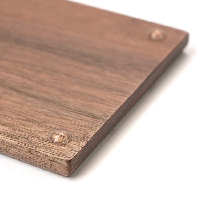 木製 板チョコ型プレート ブラウン ホワイト 日本製 送料無料-2