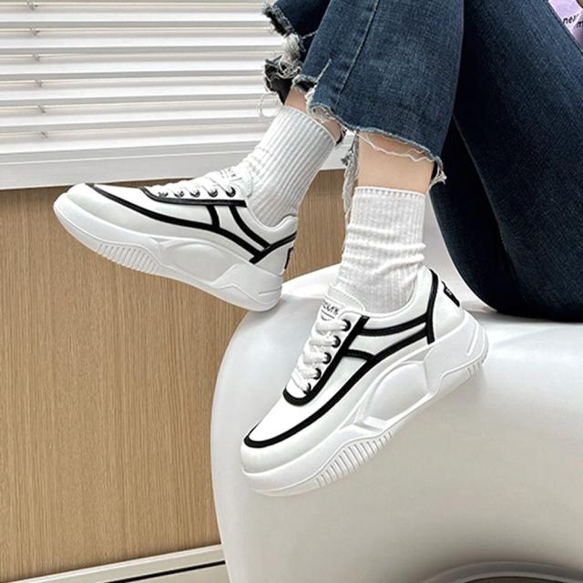 スニーカー 厚底スニーカーレディース 疲れない 送料無料 即日発送-4