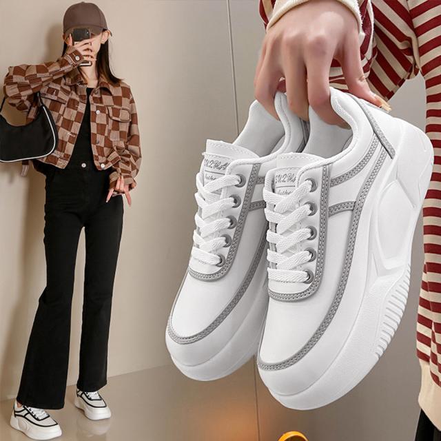 スニーカー 厚底スニーカーレディース 疲れない 送料無料 即日発送-6