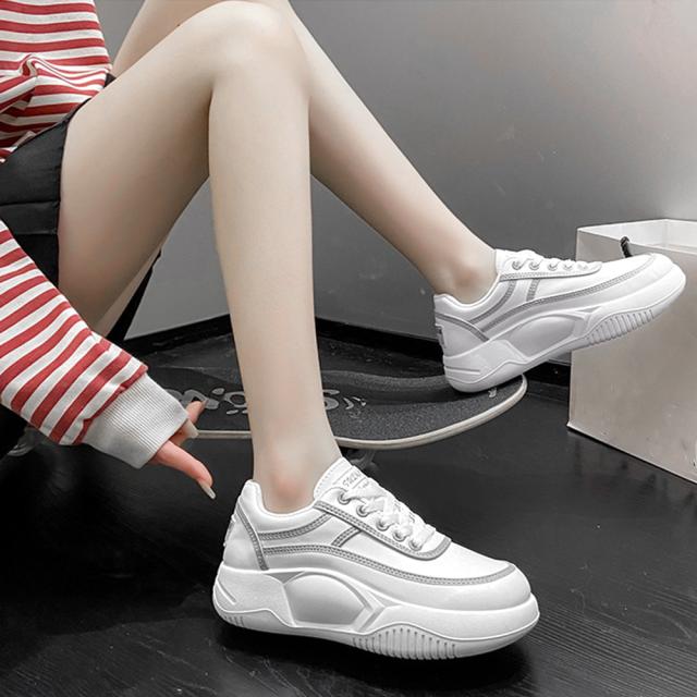 スニーカー 厚底スニーカーレディース 疲れない 送料無料 即日発送-8