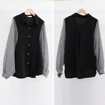 シャツブラウス 長袖 レディース 春夏秋 送料無料 即日発送-2