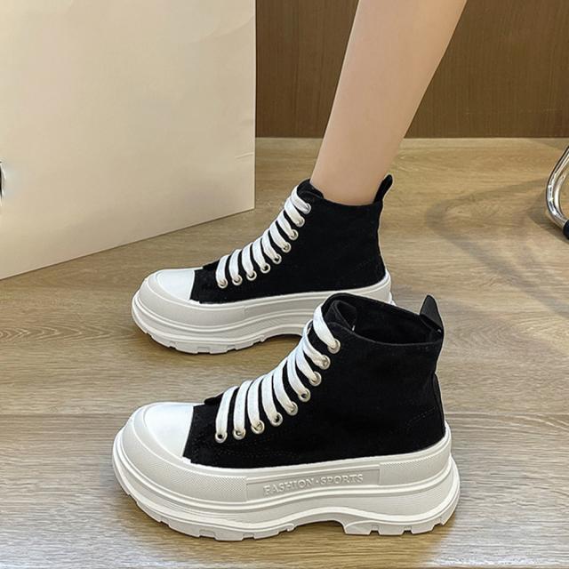 スニーカー ハイカットスニーカー 厚底スニーカー 送料無料 即日発送-4