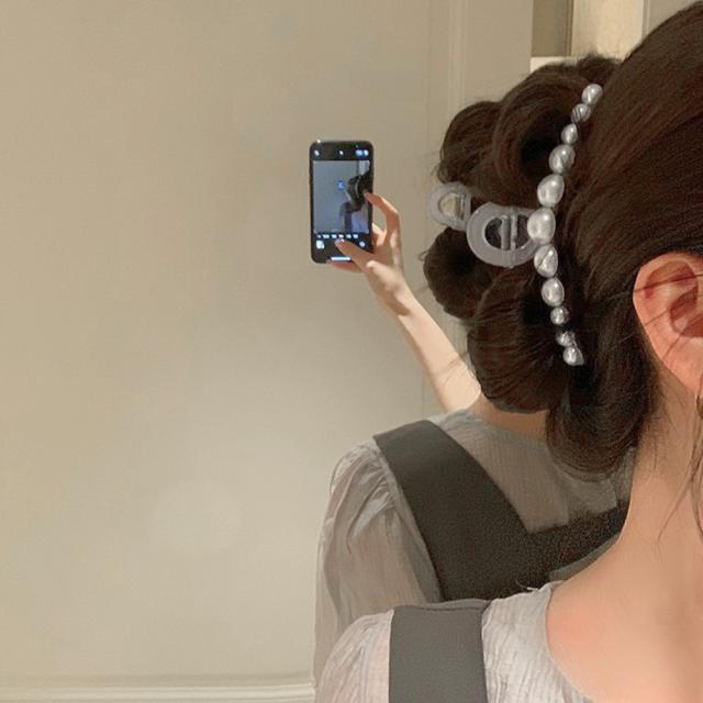 ヘアクリップ 大きめヘアアクセサリー黒 送料無料 即日発送-8