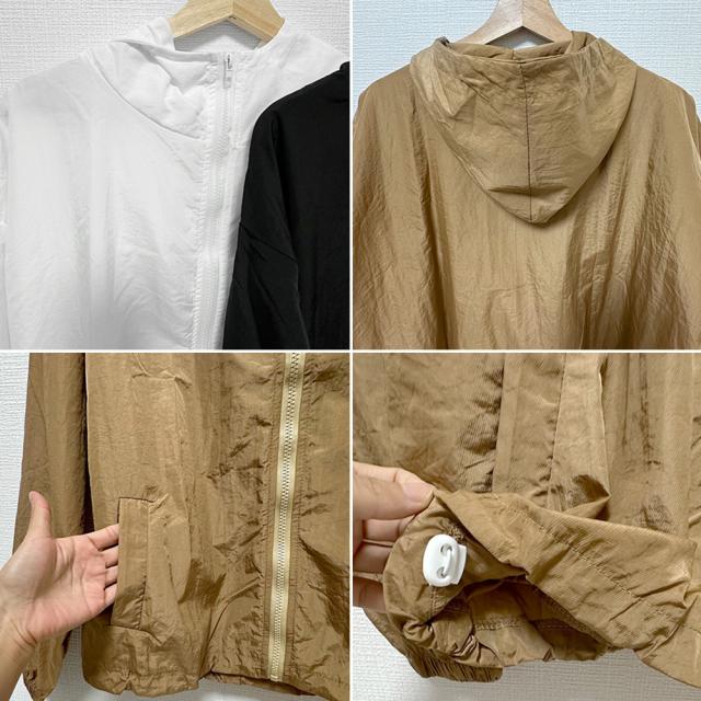 ジップパーカー長袖 紫外線UV対策 送料無料 即日発送-3