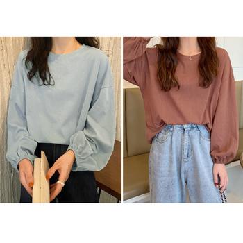 長袖Tシャツ ドロップショルダーTシャツ 送料無料 即日発送-4