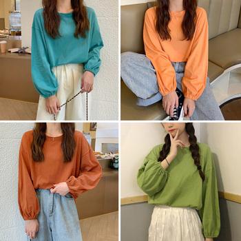 長袖Tシャツ ドロップショルダーTシャツ 送料無料 即日発送-6