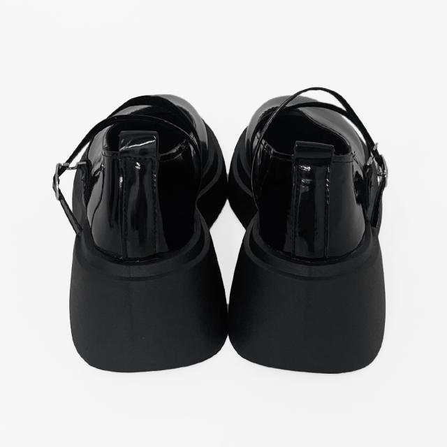 パンプス 厚底 ダブルストラップ 送料無料 即日発送-8