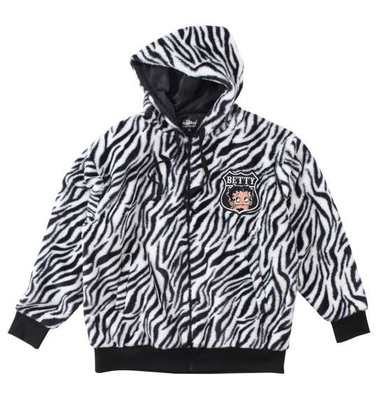 大きいサイズ BETTY BOOP フェイクファーフルジップパーカージャケット 3L 4L 5L 6L MC836221-04991 ラッピング可 送料無料 即日発送-1
