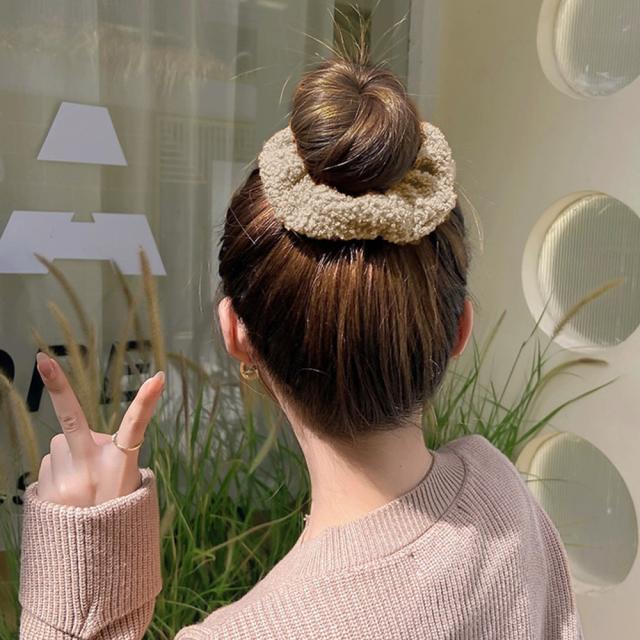 シュシュ 7本セット秋冬ヘアアクセサリー 送料無料 即日発送-7