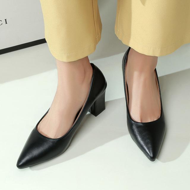 太ヒールパンプス レディース通勤 美脚 送料無料 即日発送-6