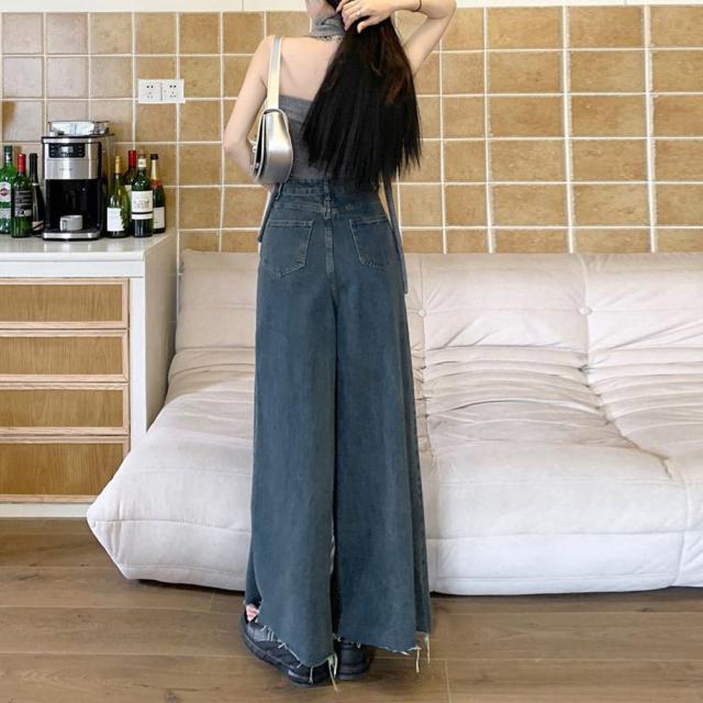 ワイドデニム レディースフレアパンツ 送料無料 即日発送-7