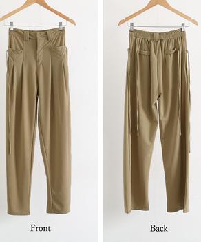 ワイドパンツ レディースハイウエスト 送料無料 即日発送-8