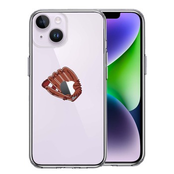 iPhone14 ケース クリア グローブ りんご キャッチ スマホケース 側面ソフト 背面ハード ハイブリッド 送料無料-0