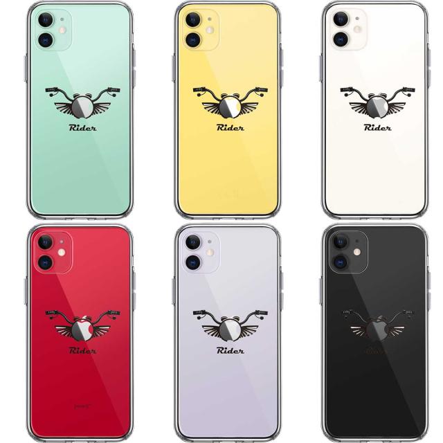 iPhone11 ケース クリア ライダー モーターサイクル スマホケース 側面ソフト 背面ハード ハイブリッド 送料無料-1