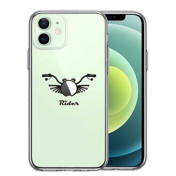 iPhone12 ケース クリア ライダー モーターサイクル スマホケース 側面ソフト 背面ハード ハイブリッド  送料無料-0