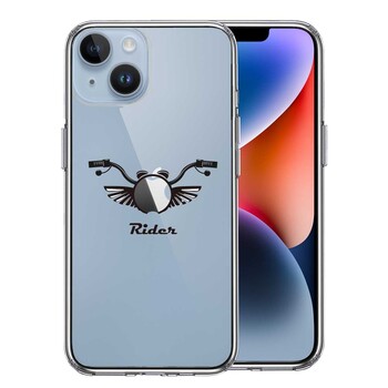 iPhone14 ケース クリア ライダー モーターサイクル スマホケース 側面ソフト 背面ハード ハイブリッド  送料無料-0