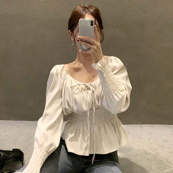 ウエストシャーリングブラウス レディース 送料無料 即日発送-6