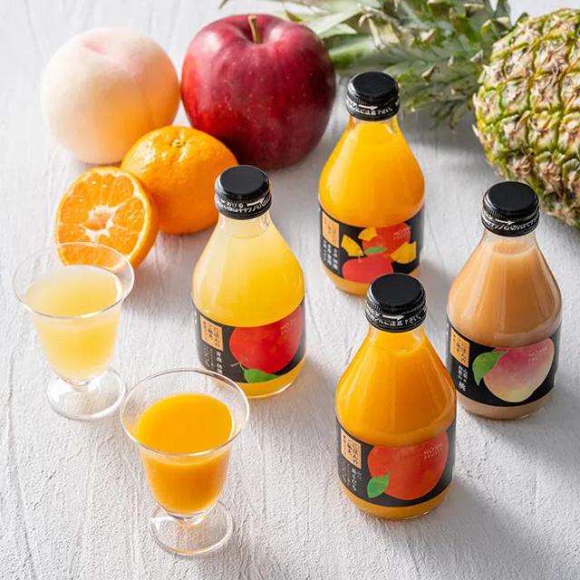 ホシフルーツ にほんのご馳走果実ジュース 山梨 和歌山桃 6個セット 送料無料-3