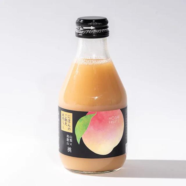 ホシフルーツ にほんのご馳走果実ジュース 山梨 和歌山桃 6個セット 送料無料-7