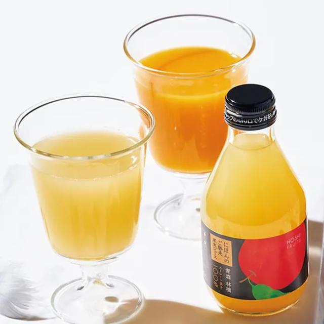 ホシフルーツ にほんのご馳走果実ジュース 青森林檎ジュース 6個セット 送料無料-1