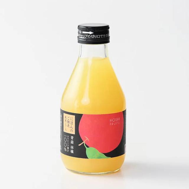 ホシフルーツ にほんのご馳走果実ジュース 青森林檎ジュース 6個セット 送料無料-7