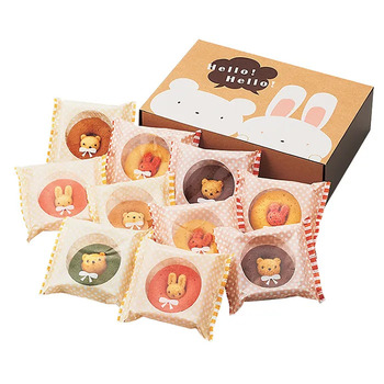 アニマルドーナツ １０個入 ラッピング可 送料無料-0