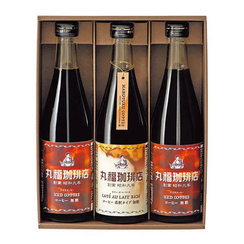 丸福珈琲店 アイスコーヒー３本 ラッピング可 送料無料-4
