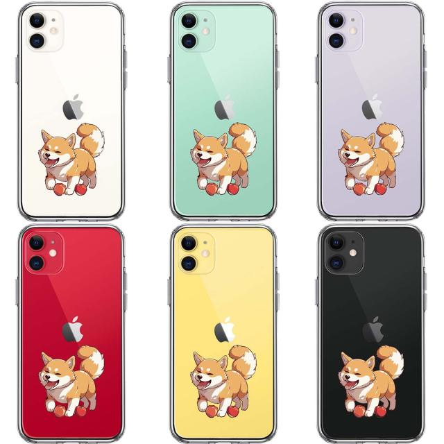 iPhone11 ケース クリア わんこ 柴犬 2 スマホケース 側面ソフト 背面ハード ハイブリッド 送料無料-1
